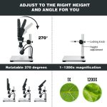 میکروسکوپ دیجیتال 1200X HD با نمایشگر 7 اینچی شارژی - تصویر 3