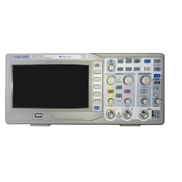 اسیلوسکوپ رومیزی SDS1102A سیگلنت 100 مگاهرتز 2 کانال با نرخ نمونه برداری 1GSa/s