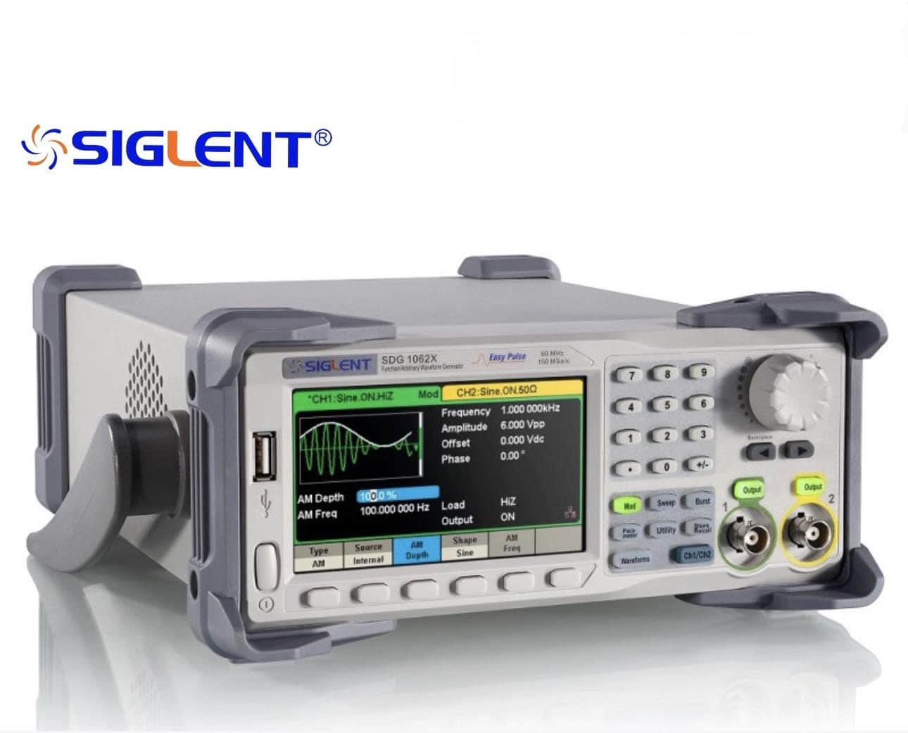 فانکشن ژنراتور 60 مگاهرتز 2کانال SIGLENT مدل SDG1062X