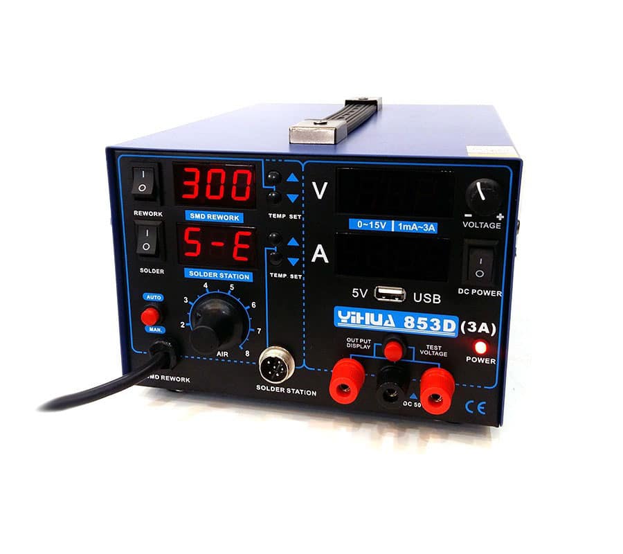 هویه دیجیتال رومیزی YIHUA با توان متغیر مدل 853D UDB 3A